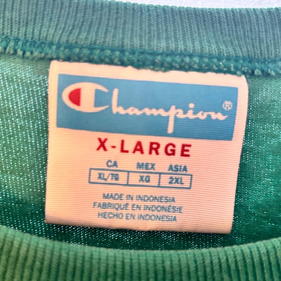 Champion Forest Green Tee with Logo - Picture 4 of 4